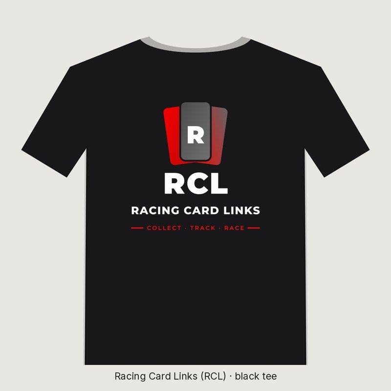 Racing Card Links RCL Logo Motorsport Collector Tee
